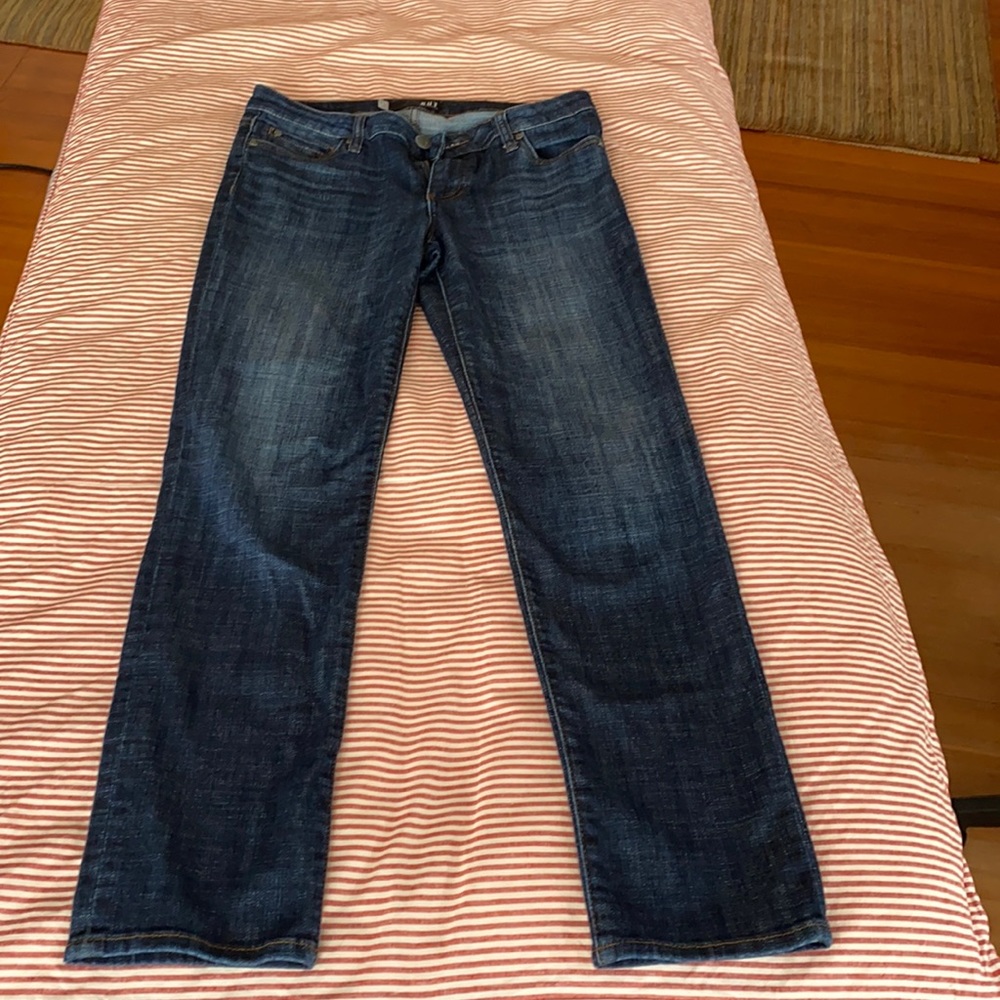 Kut from the Kloth Women's Straight Leg Jeans - Dark Wash Blue